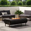 Foyer rectangulaire, 50000 - Installation de chauffage extérieur en fer gris foncé