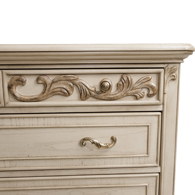Commode 6 tiroirs Platine de Royale, Champagne