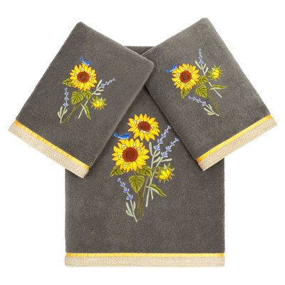 Ensemble de 3 essuie-mains 100% coton 3 pièces