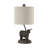 19" Brown Resin Highland Cow Table Lamp