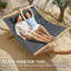 Outsunny Double Hammock 2-Person Extra Large 200 x 140 cm Grey