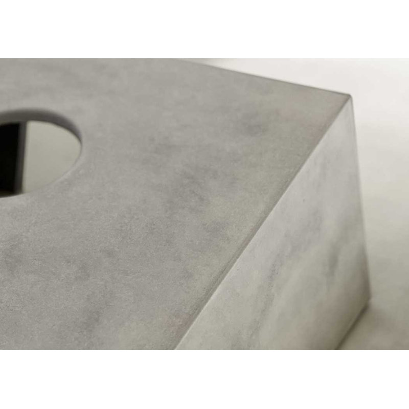 Ensemble de planche moderne cornhole en béton, Blanc / Blanc