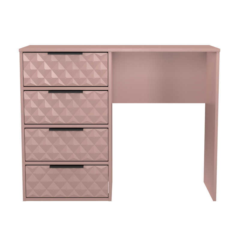 Tarkio 4 Drawer Vanity, Pink