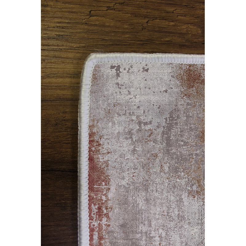 Elegant Grey Carpet (4 x 6 ft), 100% Polyester, 650 g/m² | Pile Height: 0.2 in, Digital Printing, Antibacterial, Eco-Friendly, Non-Slip PVC Dot Underside | Machine Washable, Perfect for Living Room & Bedroom Décor