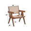 Chaise d'appoint en rotin et finition naturelle