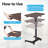 Cordless Auto-Lifting Adjustable Standing Desk With Tiltable Desktop, Smooth Height Adjustment, And Mobile Casters
