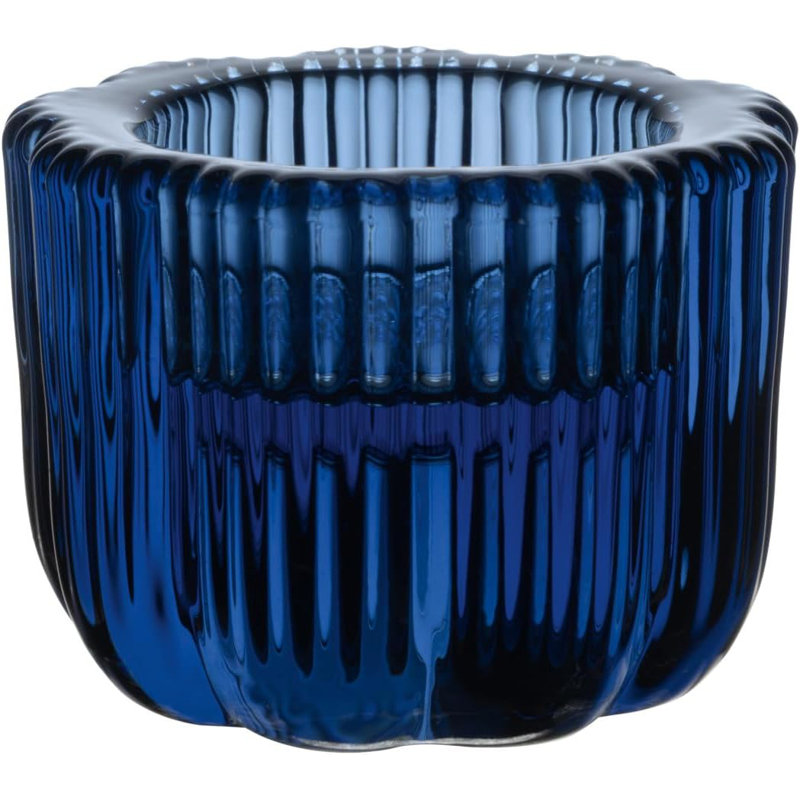 Porte-bougie en verre 2-en-1 Villeroy & Boch, Bleu