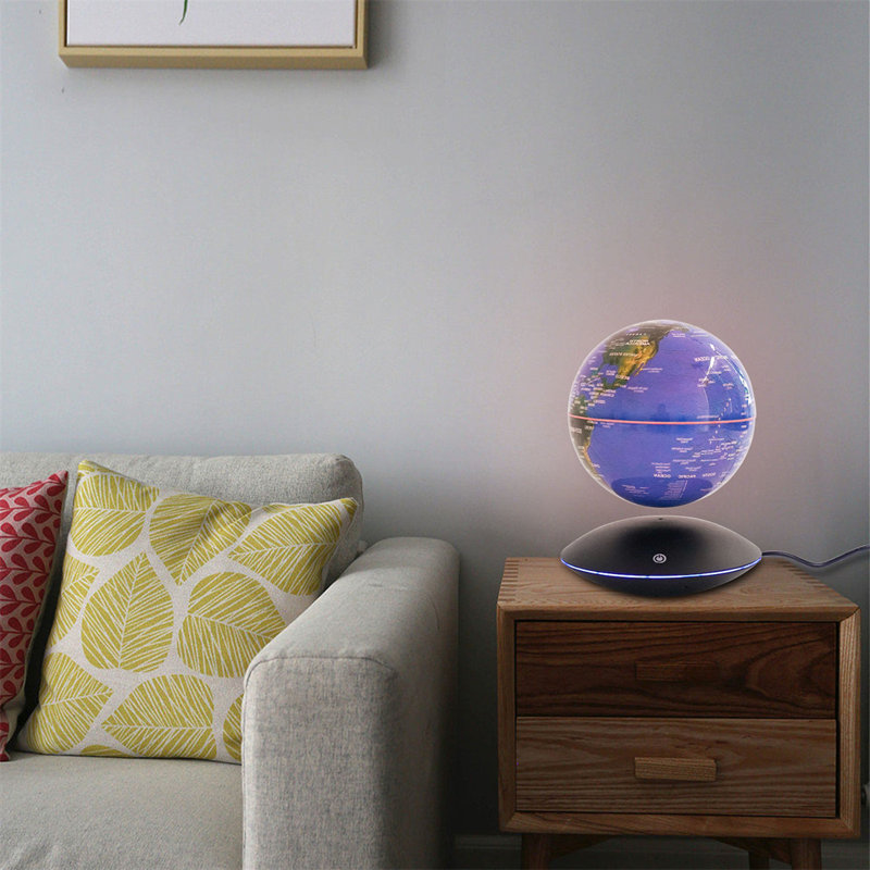 6" D Magnetic LED Levitation Globe