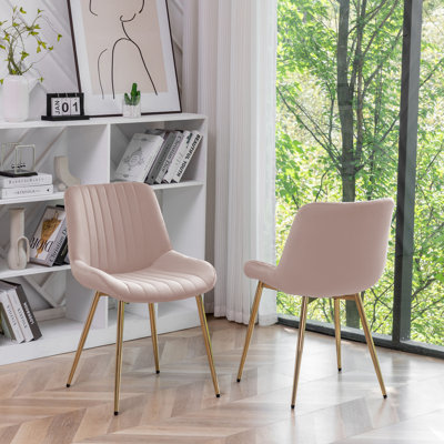 Alannah 18.5 " H Velvet Upholstered Side Chair