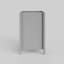 Meuble-lavabo simple festonné 30 po - gris clair - sans comptoir - boutons dorés-123430889-123430893