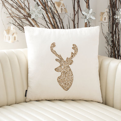 Velvet Reversible Throw Pillow