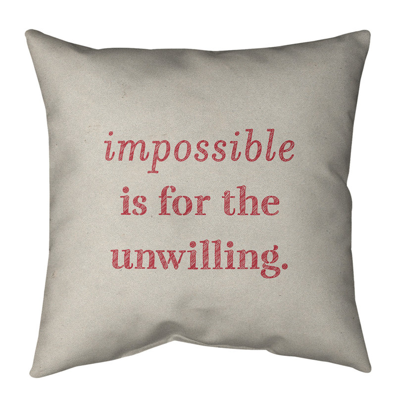 Coussin de sol, 40 po x 40 po, Blanc / Rouge