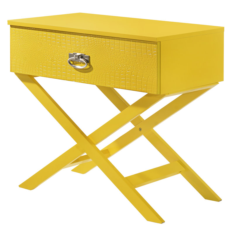 1 - Drawer Nightstand, Yellow