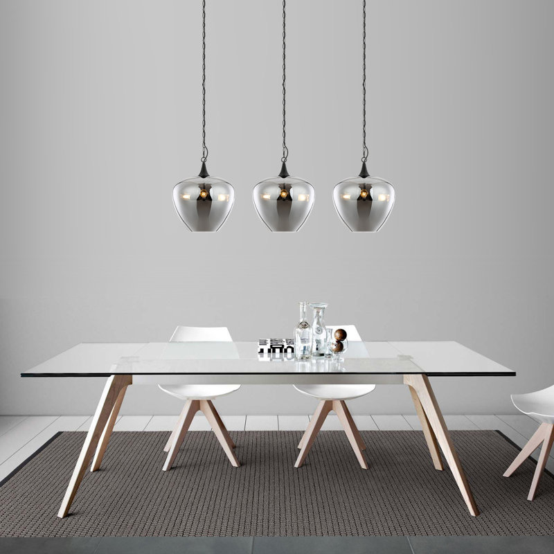 Claar 1 - Light Unique/Statement Pendant, Black, Smokey