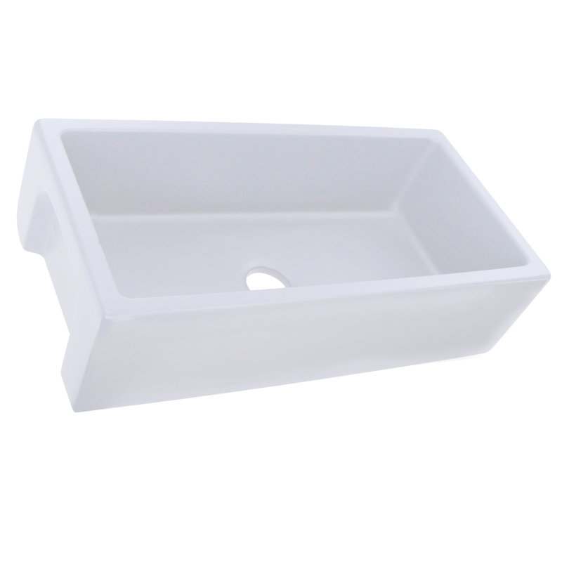 Island 35.75" L x 18" W Farmhouse Kitchen Sink, 36"
