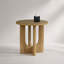 Ensemble de table contemporaine 3 pièces avec table basse ronde et 2 tables de bout-999545698
