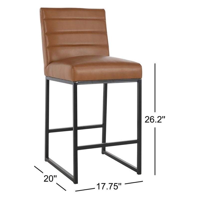 Seville Stool, Cognac, Counter Stool (26.2” Seat Height)