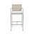 29.50" Barstools With Silver Rust-Proof Aluminum Frame