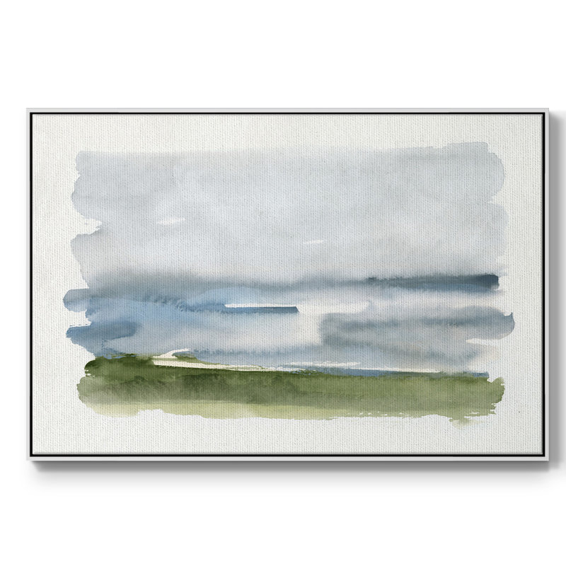 «Coastline Splash II», reproduction sur toile encadrée, Blanc, H 25 po x l 37 po x P 2 po