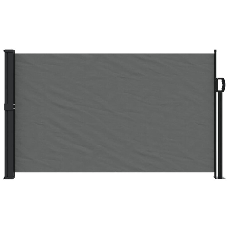 Retractable Side Awning, 120cm H x 500cm W, Anthracite