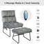 Cygnus 61cm Wide Velvet Ergonomic Recliner with Massager