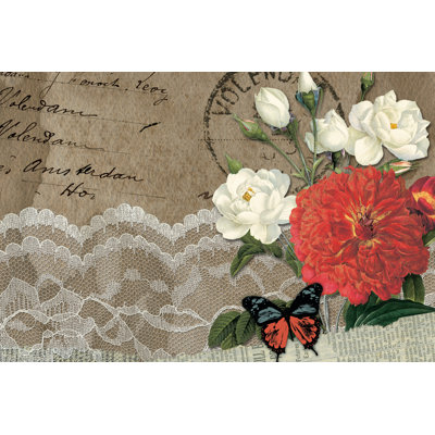 Flower Frames - Wrapped Canvas Print