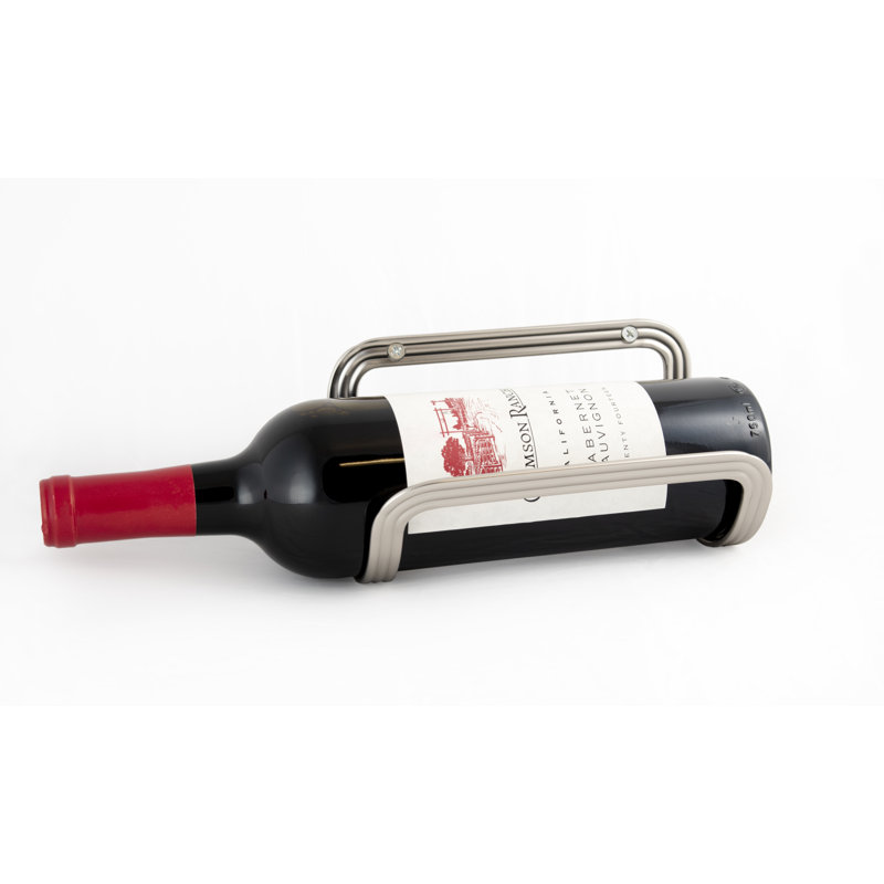 Harison Wall Mounted Wine Bottle Rack, Silver