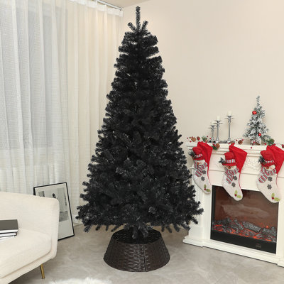Grand arbre de Noël artificiel avec lumières et branches