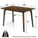 Acacia Verve Solid Wood Table 4 Seat Dining Table Set Williamsburg, Mid Century Modern Table Rectangular -Medium