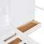 Lit superposé simple avec tiroirs, garde-robe, tablettes de rangement et lit hydraulique-862883972