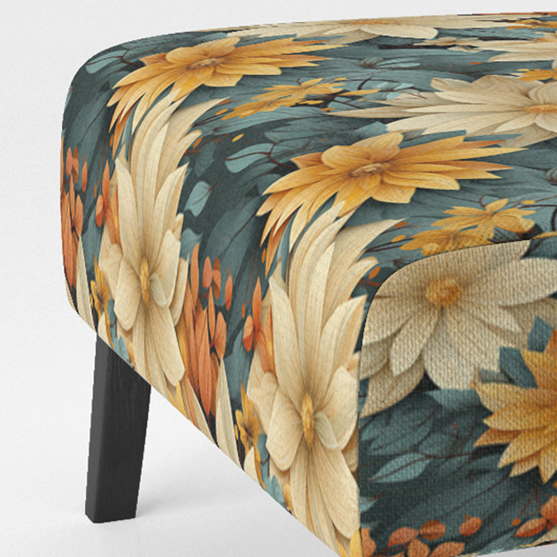 Fauteuil de chambre Chrysanthemums Mandala