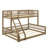 Twin XL Over Queen Bunk Bed, Floor Twin XL Over Queen Bunk Bed Frame With Ladder And Safety Guardrails-117530988