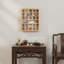Boîte de présentation en bois à 30 grilles pour cristaux, pierres, minéraux, objets de collection réglables