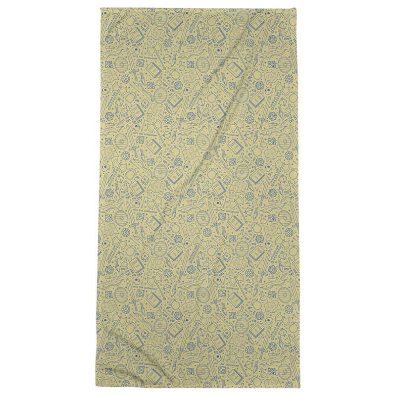 Katelyn Elizabeth Beach Towel, Yellow/Blue
