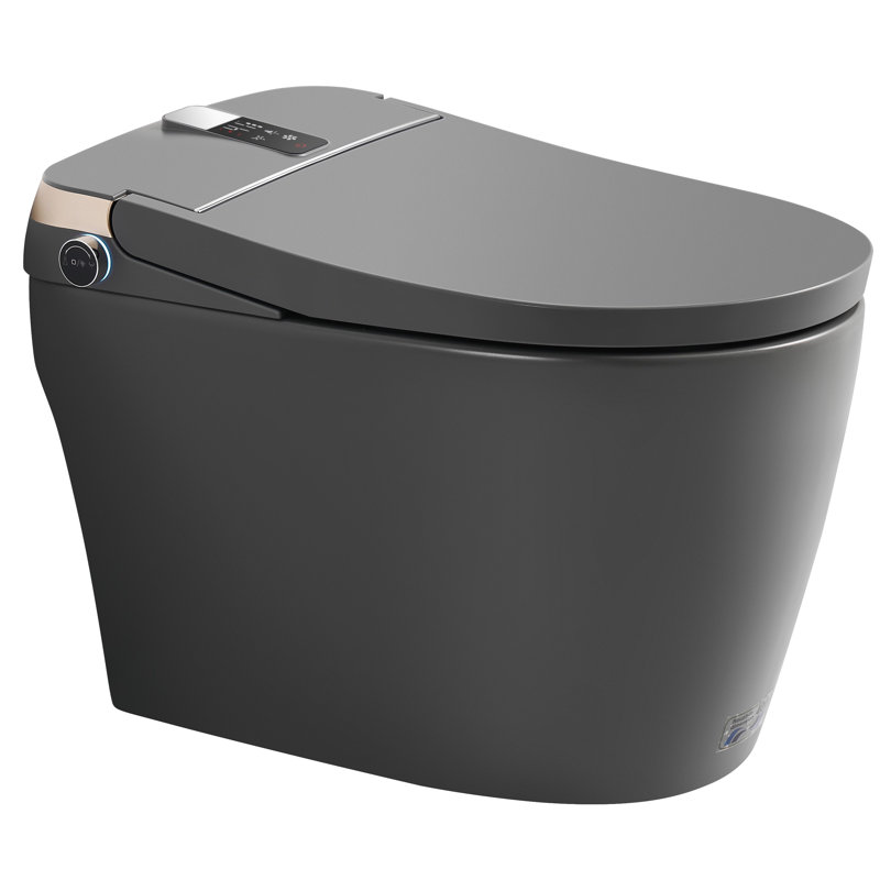 Smart Toilet with Auto Open Lid, Auto Flush & Bidet, Tankless Instant Heating, Wireless Remote Control, Modern Design for Luxury Bathrooms