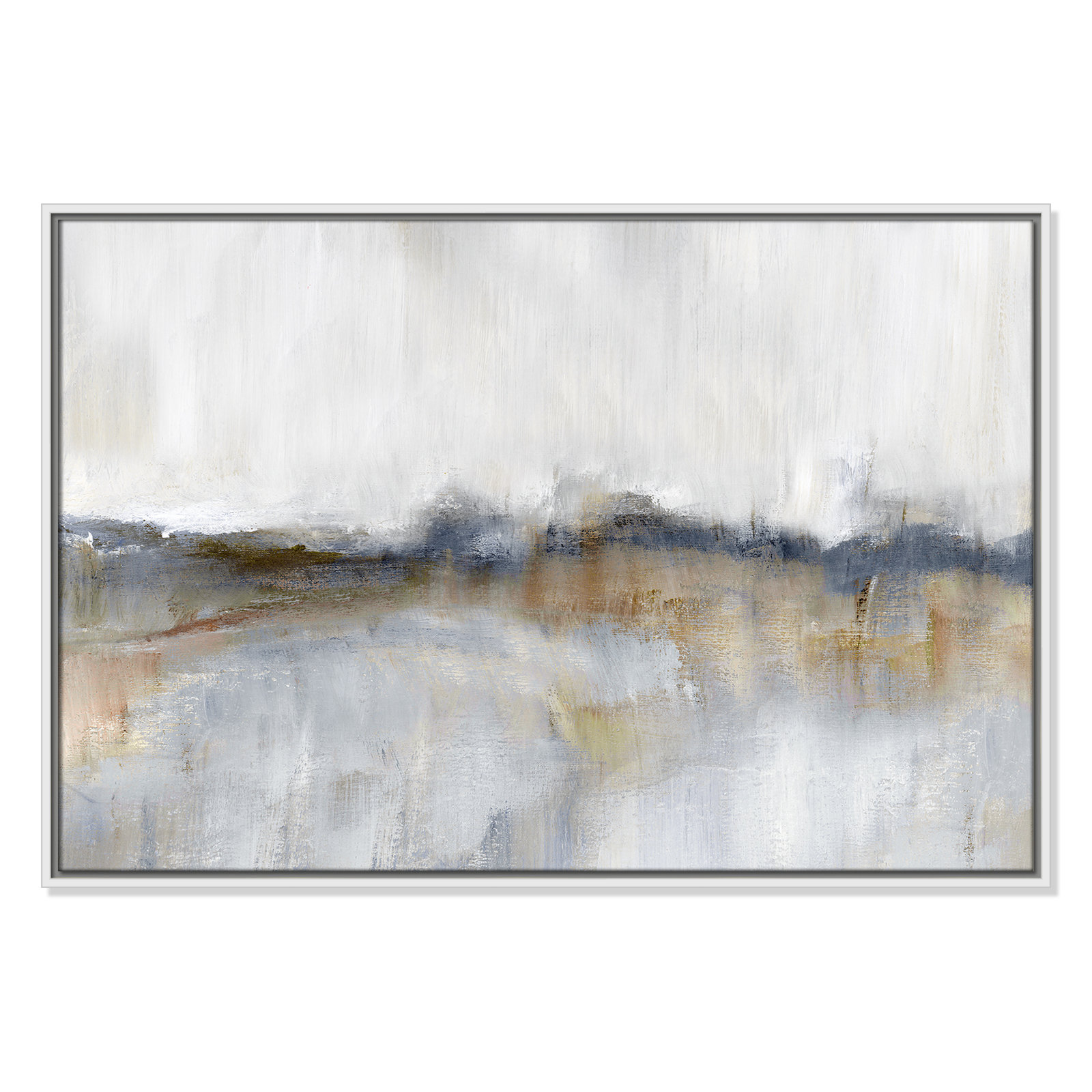 Autumnal Tide by Nan - Floater Frame Print on Canvas, 25.5" H x 37.5" W, White