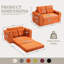 Canapé-lit convertible, canapé-lit double extensible, canapé-lit convertible 2 en 1, canapé-lit escamotable avec coussins pour le salon de la chambre à coucher-1757880689