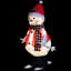 Silhouette de bonhomme de neige skiant