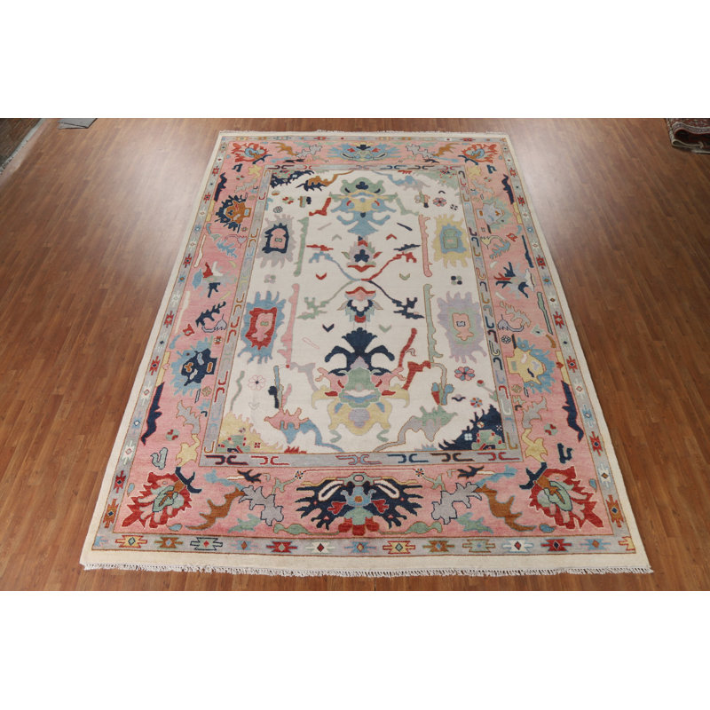 Tapis oriental ivoire Oushak 10 x 15