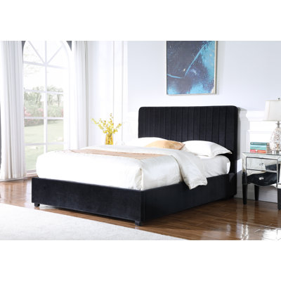 Lit plateforme tapissier Aros-Eve