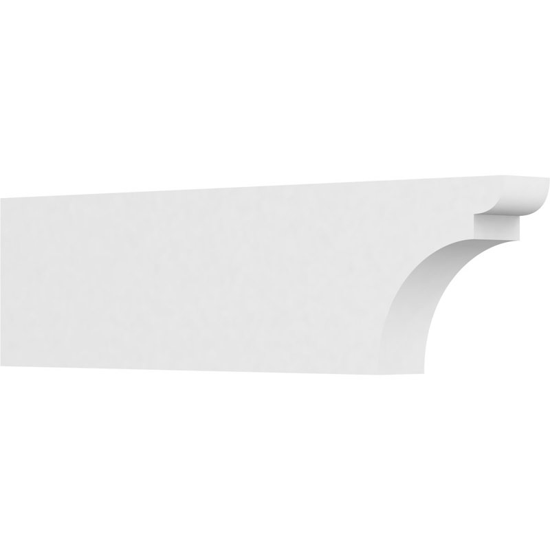 3"W x 8"H x 30"L Standard Yorktown Architectural Grade PVC Rafter Tail, 8"H x 3"W x 30"D