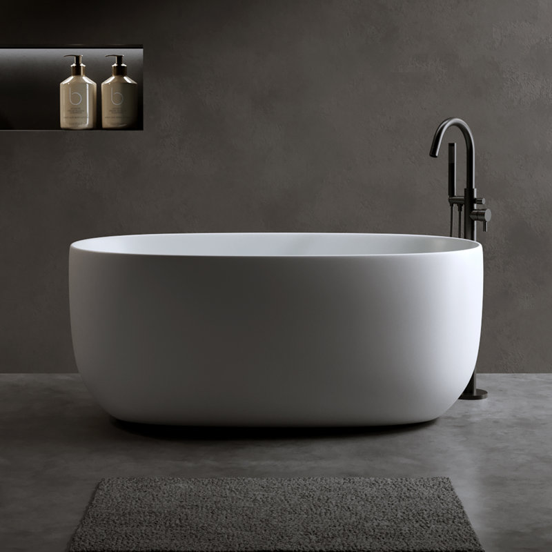 Independent Solid Surface Resin Stone Bathtub