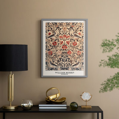 WM MORRIS Series CCLXIX Framed Print - Solid Wood
