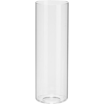 Abat-jour cylindrique en verre transparent