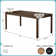 72 in Solid Wood Rectangular Dining Table