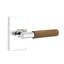 Emtek Select Privacy Leverset w/ Modern Rectangular Rosette & T-Bar Stem, Dark Walnut Handle-522509282-522509283