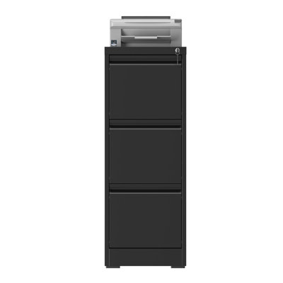 3 Drawers Vertical Metal File Cabinets with Lock-Durable for Home & Office.