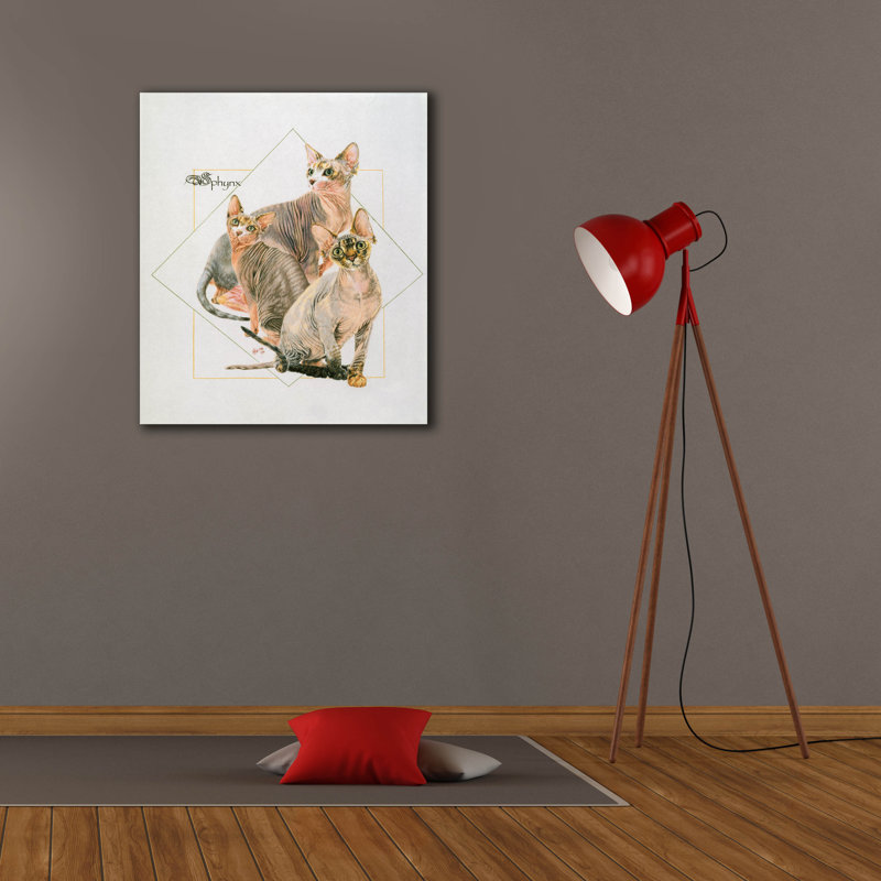 "Sphynx" par Barbara Keith, H 30 po x l 26 po x P 1,5 po