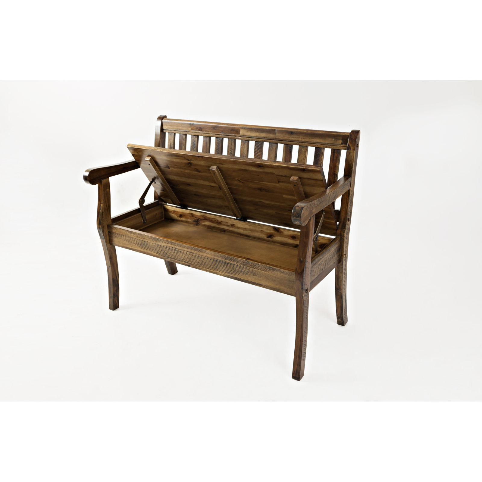 Castile Storage Bench, Distressed Brown