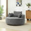 Fauteuil pivotant en chenille avec rotation à 360 ° et confort moelleux